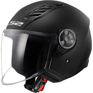 LS2 OF616 Airflow II Solid Casco Jet, nero opaco, XS (53/54)