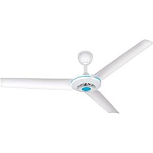 general trade Ventilatore per la casa, lampada da soffitto a pale, colore bianco, a 3 ali, 20 W, 90 cm