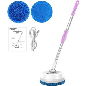 Generic Mop Elettrico | Macchina Per La Pulizia Del Pavimento A Rotazione Di 180 Gradi Senza Fi,Pulitore Elettrico Per Pavimenti Rotondi, Lucidatrice Per Pavimenti In Legno, Piastrelle E Laminati