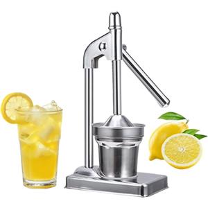 Generico Spremiagrumi Manuale, Estrattore Di Succo Manuale In Acciaio Inoxe, Spremiagrumi A Leva Ergonomica Per Frutta E Verdura Arance, Limone, Agrumi, Pompelmo