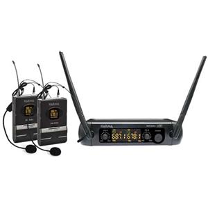 Karma Doppio Radiomicrofono Lavalier Wireless UHF con Frequenze 679.100/694.100 e 663.100/678.100 MHz