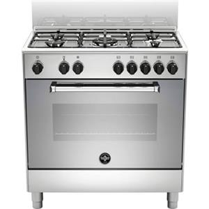 La Germania AMN855EXV - Cucina a gas 5 fuochi con forno elettrico, 80x50 cm, Inox, Classe energetica A