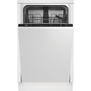 Beko BDIS16030 - Lavastoviglie da Incasso 45 cm, Slim, 10 Coperti, a Scomparsa Totale, Classe energetica D