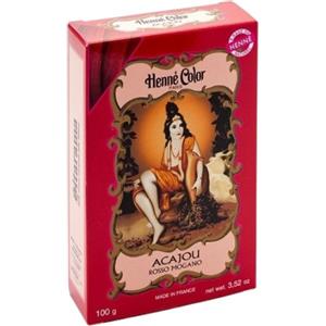 SITARAMA Srl Polvere henne acajou rosso mogano henne color polvere vegetale colorante riflessante 100 g