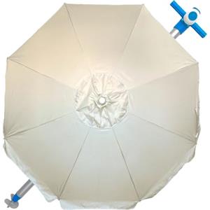 Pincho Ombrellone da spiaggia antivento, 240 cm,grande ombrellone, tetto di ventilazione, protezione UV 50, materiali di qualità,la struttura in alluminio resistente, 8 stecche in fibra di vetro.