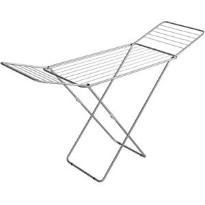Gimi Jolly Stendibiancheria Da Pavimento, Stendino Con Piedi Antiscivolo, Spazio Stenditura 18 M, Metallo, Per Interni, Acciaio‎, 180 x 55 x 93 cm, 2.55 Kg