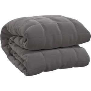 vidaXL Coperta Ponderata Grigia 120x180 cm 9 kg Tessuto