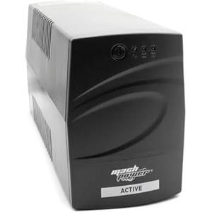 Mach Power Gruppo di continuità per PC - UPS line interactive 600VA/290W, stabilizzatore AVR, 1 batteria 12V/4,5Ah, 2 uscite Schuko/Ita, 1 Porta USB UPS-LIT60P (600VA/290W)