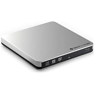 techPulse120, USB 3.0 e tipo C, masterizzatore 3D esterno per Blu-ray, Super Drive Blue-ray, BD, DVD, CD Slim, per computer, notebook, ultrabook, Windows, Mac, OS, Macbook Pro, Macbook Air