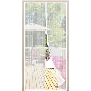 Avilia Zanzariera Magnetica Ideale per Balconi, Porte e Finestre - Facile da Installare, Protezione Insetti con Rete Fine, Chiusura Automatica, Bianco, 140x240cm