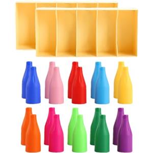 Tyinerc Gioco Di Memoria E Associazione | Attività Educative | Gioco di Assortimento di Colori con Bottiglie,Per Ragazzi E Ragazze Da 3 Anni Casa Presepe Scuola materna Compleanno Festa