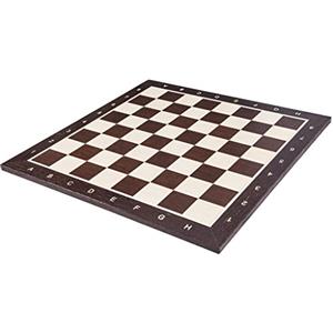 SQUARE GAME SQUARE - Professionale Scacchiera in legno No 5 WENGE - 48 x 48 cm ; Campo 50 x 50 mm - Scacchi