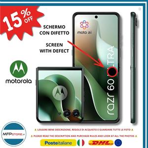 Motorola Razr 60 Ultra 16/512GB 5G Pantone Scabrous - DIFETTI SCHERMO