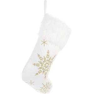KONTONTY Calza della Befana Fiocco di Neve Contenitore per Caramelle di Tutti I Tipi Piccoli Regali E Riempitivi Calza Decorativa Animata Ciondolo Appeso
