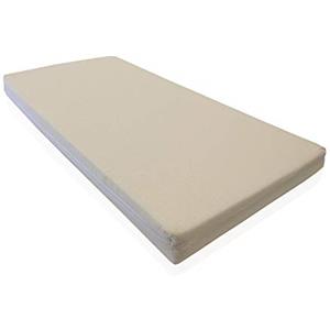 Morflex® - Materasso lettino 60x120 per culla Bambino Alto 8 cm Imbottitura morbida in Waterfoam, Fodera in Cotone 100% Rivestimento Sfoderabile con cerniera - Materassino Fagiolino