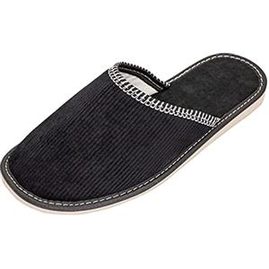 APREGGIO Pantofole Uomo Hewebe - Pantofole Uomo, Pantofole, Ciabatte, Slipper per Uomo - Nero - Taglia 40 EU