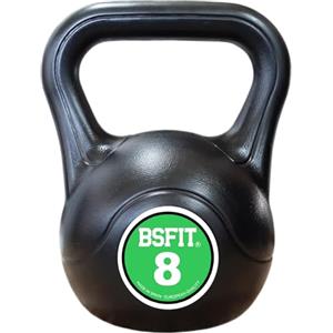 BSFIT Pesa russo. Pesa Kettlebell in calcestruzzo con manico ergonomico. Manubrio Kettlebell per allenamento muscolare a casa e palestra. Dumbbell (8 kg)