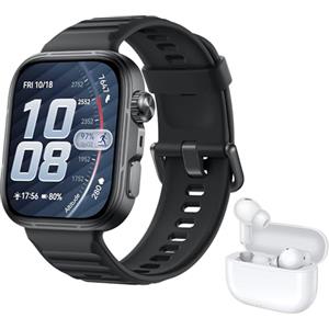 HUAWEI WATCH FIT 5 Pro Smartwatch Nero + FreeBuds SE 4 Bianco, GPS, ECG, 1,92'' Display FullView e Vetro Zaffiro, Pagamento NFC, Modalità Sport Outdoor, Monitoraggio della Salute