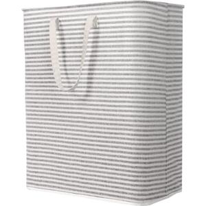 Lifewit Cesto Portabiancheria, Cesta Portabiancheria Pieghevole, Portabiancheria Sporca con Manici Allungati, Laundry Basket per Camera da Letto, Bagno e Lavanderia125L, Grigio
