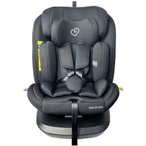 GioJoy Seggiolino Auto Girevole 360°, ISOFIX e Top Tether, per Bambini 40-150 cm, Nero
