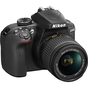 Nikon Fotocamera Nikon DSLR Kit D3400 + AF-P DX 18-55 non VR, 24,2 Megapixel, Nero