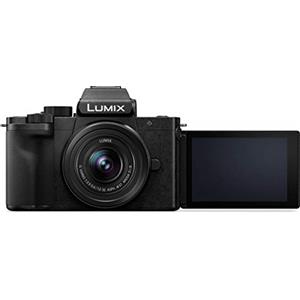 Panasonic Lumix DC-G100VEG-K DSLM Macchina Fotografica, Sensore CMOS 20.3MP, Video 4K, Hybrid IS a 5 Assi, Tecnologia OZO Audio Nokia, Modalità Video Selfie, Hand Grip/Treppiede, Nero