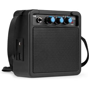 MAX GigKit Mini Amplificatore per Chitarra Elettrica 10W con Batteria Ricaricabile, Controllo Volume/Tonalità/Guadagno, Ingresso AUX e Uscita Casco, Compatto e Portatile, Ideale per Ripetizioni e
