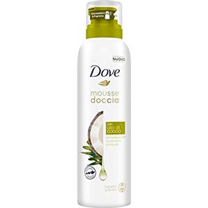 Dove 5x Dove Mousse Doccia Con Olio di Cocco Morbidezza e Nutrimento 24h - 5 Flaconi da 200 ml