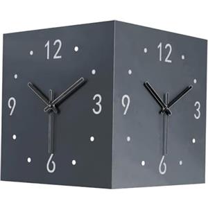 Homyl Orologio Da Parete Angolare Bifacciale con Luce per Aula, Soggiorno, Camera Da Letto