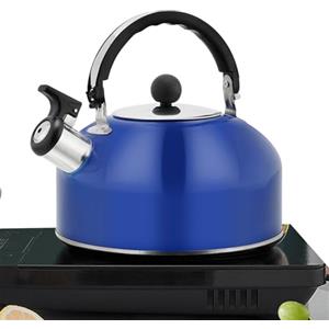 Generic Bollitore da tè a fischio, bollitore alogeno sicuro, fischietto a vapore, compatibile con stufa a legna, bollitore in acciaio inox, bollitore per tè, caffè, acqua, cucina, ristorante, negozio, design