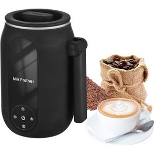 Ejoyous Montalatte Elettrico, Montalatte 4 in 1 con Maniglia Girevole Montalatte da 250 Ml Montalatte Elettrico Silenzioso per Caffè Latte Cappuccino (Spina europea)