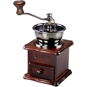 zjhukfmc Macinacaffè Manuale Vintage 16,7 * 10,6cm Macina Caffè Manuale in Legno a Manovella Macinacaffè a mano in ghisa antica Arredo per la casa per Casa Ufficio Cucina Viaggi Campeggio