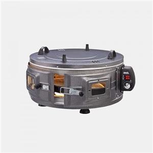 AKEL Forno elettrico rotondo AF016 Mini forno forno per pizza portatile (argento)