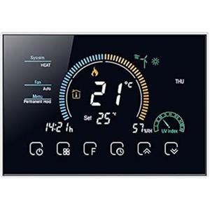 T-storm Termostato Smart Wi-Fi caldo/freddo per fan-coil a 2/4 tubi con display LCD a colori adatto a scatola 503 - compatibile con Alexa, Google Home e IFTTT