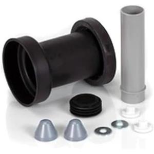 Geberit Set per Allacciamento per WC Sospeso - Lunghezza 18,5 cm, Diametro 90-45, Materiale PE/PP