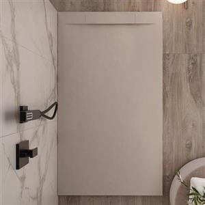 OLIMPO DOCCE - Piatto doccia in marmoresina Sabbia effetto pietra cemento VINCENT - 70x150