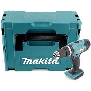 Makita DHP 453 ZJ - Trapano avvitatore a percussione a batteria, 18 V, 42 Nm, in valigetta Makpac, senza batteria e caricatore