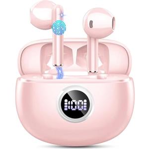 Drsaec Cuffie Bluetooth, 2026 Nuovo Auricolari Bluetooth 6D Stereo Cuffie Wireless In Ear con 4 ENC Mic, 30Ore Cuffie Senza Fili Cancellazione Rumore Cuffiette Sport Earbuds IP7 Impermeabili Headphones