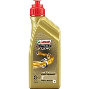 Castrol Olio lubrificante Sintetico Motori Moto 2T Power 1 Racing 1L