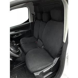 CORA Coprisedile Nero in Poliestere per Furgoni Partner/Berlingo/Combo