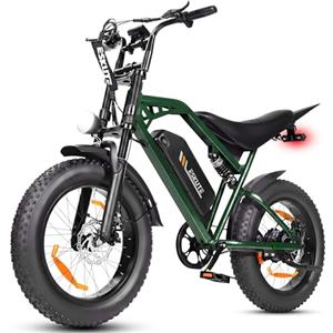 ESKUTE V202 Bicicletta Elettrica per Adulti, Fat Bike Elettrica 20X4.0 con Batteria Rimovibile 48V 20.8Ah, E-Bike All Terrain, 7 Velocità, Freni a Disco Meccanici