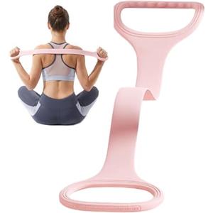 Generico Bande Elastiche Di Resistenza Per Allenamento E Fitness | Attrezzo Fitness Portatile in Silicone a Forma di 8 | Per Lo Stretching Della Schiena - Per Uomo, Donna, Allenamento Di Braccia, Schiena, Spal