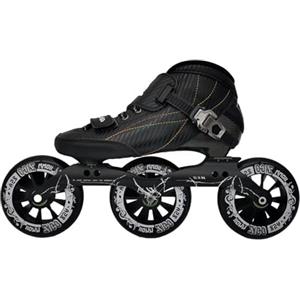 funifuni Pattini in linea da velocità in fibra di carbonio per pattinatori avanzati, ruote 85A/PU, fibra di carbonio, design da corsa leggero per uomini e donne, uso professionale unisex