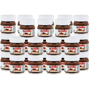 PROMOO FERRERO - Barattoli di vetro in miniatura, set di 26 unità da 25 g, crema spalmabile alla nocciola e al cioccolato - Pack Promoo