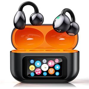 juebao AI Cuffie Traduzione Simultanea Istantanea:3-In-1 Schermo LCD Touch Auricolari Traduttore Simultaneo-60H Autonomia Traduttore Simultaneo Vocale 159 Lingue 7 Modi Di Traduzione Per Viaggi Affari Studio