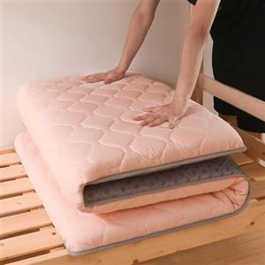 YOUGANG Materasso Futon Giapponese Migliorato Tappetino Tatami, Misura Singola/Twin/Matrimoniale/King Size Materasso Pieghevole da Pavimento, Materasso Portatile da Viaggio e Campeggio (Rosa, 120x200cm)