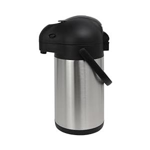 METRO Professional Airpot Caraffa con Pompa ad Aria compressa | Brocca Termica Isolata, Thermos, Acciaio Inox, Adatto Anche per Uso Commerciale (1,9 Litri)