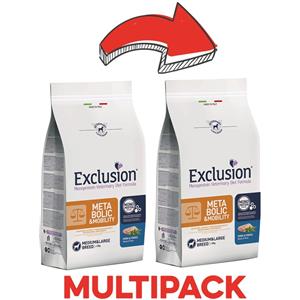 Exclusion Diet KIT 2x Exclusion Diet Metabolic & Mobility Maiale e Fibre Medium & Large Breed per Cani - 12 Kg, 2 pezzi - PREZZO A CONFEZIONE
