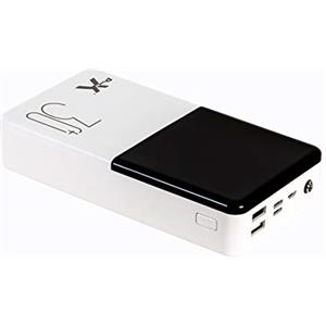Power X Q500 Powerbank 30000 mAh Display LCD Ricarica rapida adattiva 2 Porte USB 3 ingressi Torcia integrata Batteria esterna alta compatibilità Smartphone Tablet Notebook MP3 Fotocamera