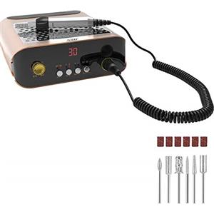 Mediawave Store - Fresa Professionale con Ventola e Aspiratore 30000 rpm 083020 NAIL SANDER M2, Trapano per Rimozione Gel Unghie, Centro Estetico, Fresa Trapano con 30000 Giri, con Kit punte fresa